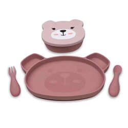 Tum Tum Silikon Beslenme Seti Betsy Bear - Tum Tum