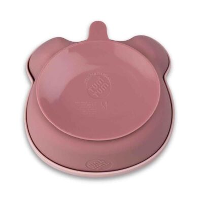 Tum Tum Silikon Vakumlu, Kapaklı Kase ve Kaşık Seti Betsy Bear - 2