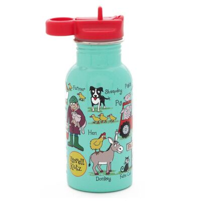Tyrrell Katz Pipetli Çelik Matara 400Ml Farmyard - 1