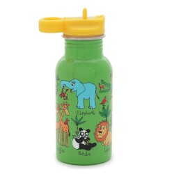 Tyrrell Katz Pipetli Çelik Matara 400Ml Jungle - Tyrrell Katz