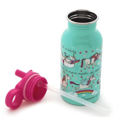 Tyrrell Katz Pipetli Çelik Matara 400Ml Unicorn - 2