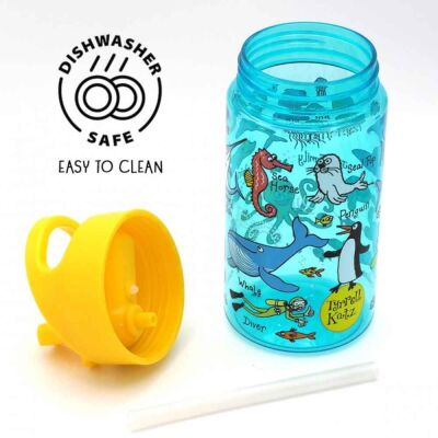 Tyrrell Katz Tritan Tutmalı Pipetli Matara Ocean - 3