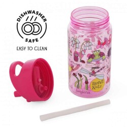 Tyrrell Katz Tritan Tutmalı Pipetli Matara Secret Garden - 3