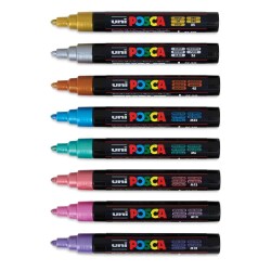 Uniball Posca PC-5M Poster Markör Metalik 8li 1.8 MM-2.5 MM - 2