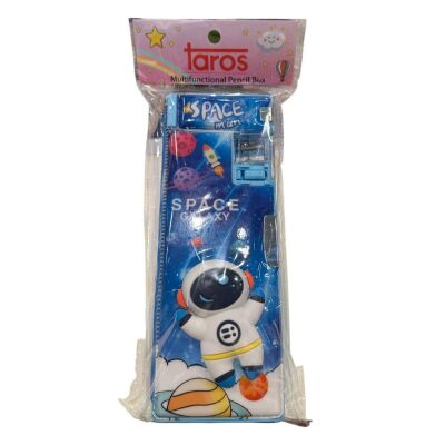 Unick Color 3d Roket Astronot 2 Gözlü Mekanizmalı Kalem Kutusu - 1