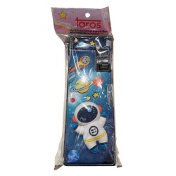 Unick Color 3d Roket Astronot 2 Gözlü Mekanizmalı Kalem Kutusu - 2