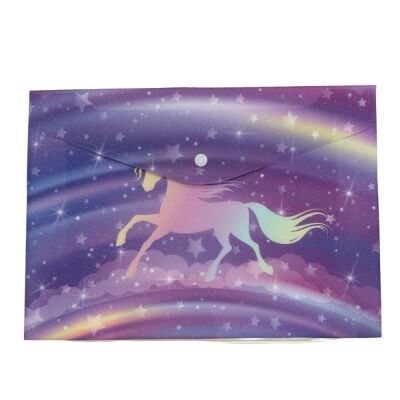 Unick Color Simli Unicorn A4 Çıt Çıt Dosya - 1