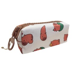 Unicus Capybara Kanvas Kalem Kutusu Big Zip - Unicus