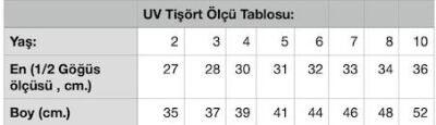 UV Korumalı Çocuk T-shirt - 7