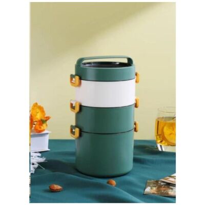 Vagon Life Çelik 3 Gözlü Sefer Tası Yemek Kabı 1800 ML - 4