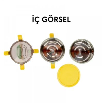 Vagon Life Çelik Yemek Termosu 2 Katlı Sefertası 1600 ML XC397 - 7