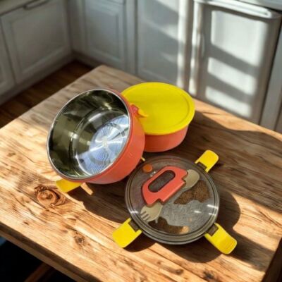 Vagon Life Çelik Yemek Termosu 2 Katlı Sefertası 1600 ML XC397 - 12