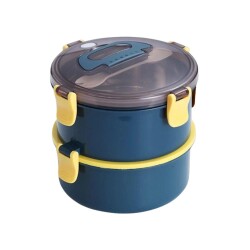 Vagon Life Çelik Yemek Termosu 2 Katlı Sefertası 1600 ML XC397 - Vagon Life