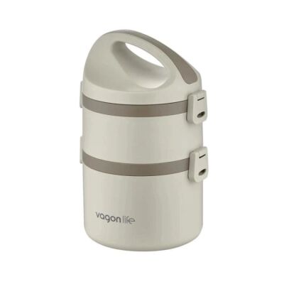 Vagon Life Çelik Yemek Termosu 2 Katlı Sefertası BL40130 - 8