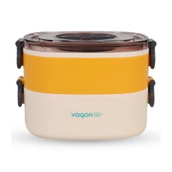 Vagon Life Çelik Yemek Termosu 2 Katlı Sefertası Bl50251-2 Kulplu - 9