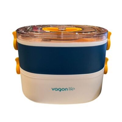 Vagon Life Çelik Yemek Termosu 2 Katlı Sefertası Bl50251-2 Kulplu - 11