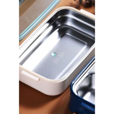 Vagon Life Çelik Yemek Termosu 2 Katlı Sefertası XC462 Kulplu 1400 ML - 4