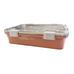 Vagon Life Dört Bölmeli Çelik Yemek Termosu 850 ML Bl50433-1 - 2
