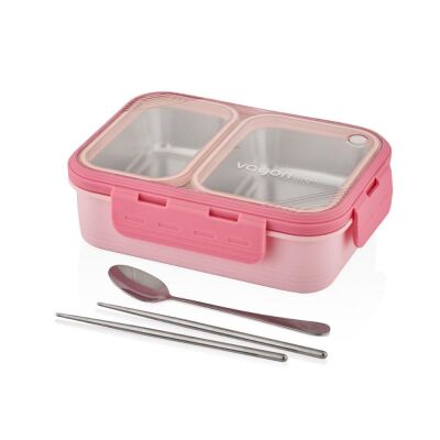 Vagon Life İki Bölmeli Çelik Yemek Termosu 700 ML XC7096 - 4