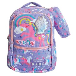 Vest Kalem Kutulu Okul Çantası Mor Unicorn - Vest