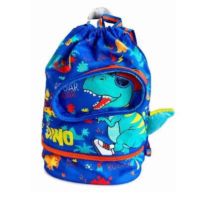 Vest Su Geçirmez Sırt Çantası Orman Dinozoru - 1