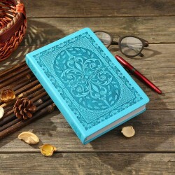 Vintage Old Book Sketch Defter 14X20 110 Gr Açık Mavi 123-9109 - 3