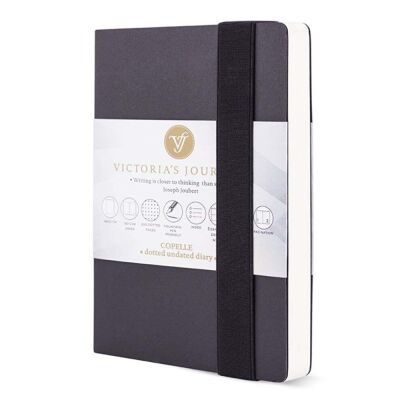 Vj Copelle Kraft Bujo Dolma Kalem Defteri 14 x 21 Cm 120 Gr Krem 120 Yap Noktalı Siyah 8921 - 1