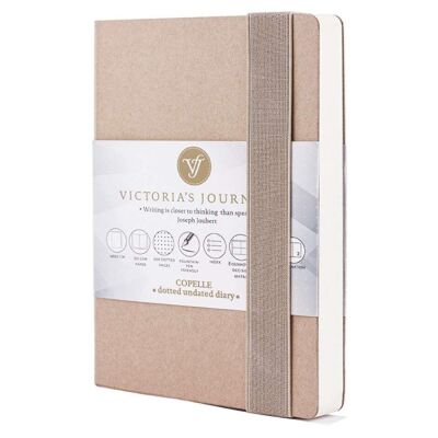 Vj Copelle Kraft Bujoi Dolma Kalem Defteri 14 x 21 Cm 120 Gr Krem 120 Yap Noktalı 8922 - 1