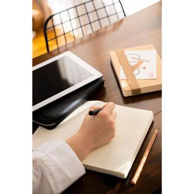 Vj Copelle Kraft Bujoi Dolma Kalem Defteri 14 x 21 Cm 120 Gr Krem 120 Yap Noktalı 8922 - 3