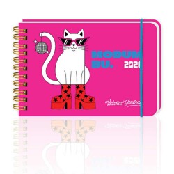 Vj Günlük Spiralli Yatak Cep Ajandası 13.5 cm x 9.5 Cm Soft Kapak 226-2556 - Victorias Journal