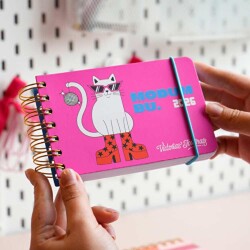 Vj Günlük Spiralli Yatak Cep Ajandası 13.5 cm x 9.5 Cm Soft Kapak 226-2556 - 2