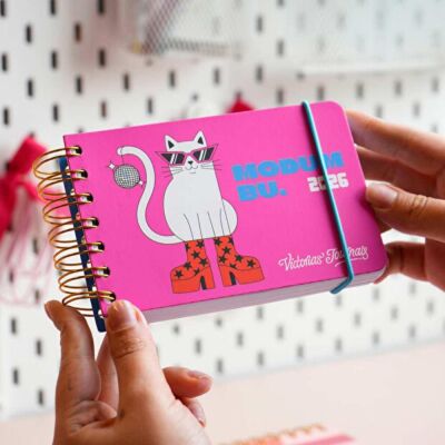 Vj Günlük Spiralli Yatak Cep Ajandası 13.5 cm x 9.5 Cm Soft Kapak 226-2556 - 2