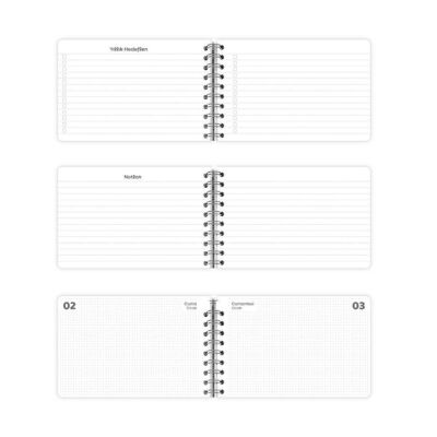 Vj Günlük Spiralli Yatak Cep Ajandası 13.5 cm x 9.5 Cm Soft Kapak 226-2556 - 4