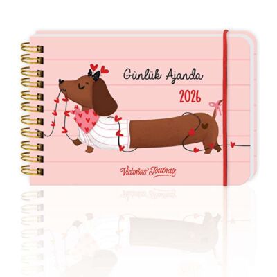 Vj Günlük Spiralli Yatay Cep Ajandası 13.5 cm x 9.5 Cm Soft Kapak 226-2555 - 1