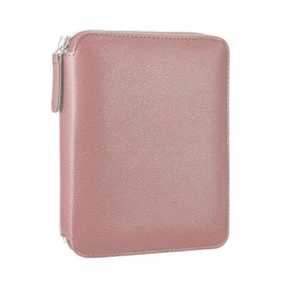 Vj Panama Zipper Folder Organizer Defter 14.8 cm x 21 Cm 100 Gr 80 Yap Çizgili Bej - 1