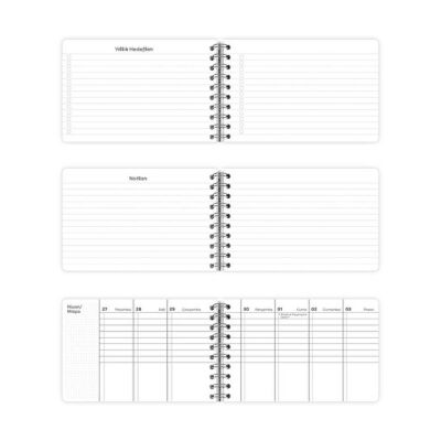 Vj Spiralli Yatay Cep Ajandası Haftalık 13.5 Cm x 9.5 Cm 226-2561 - 4