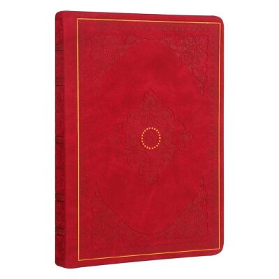 Vj Vintage Old Book Defter 12 x 17 Cm 128 Yap Çizgili Kırmızı - 1