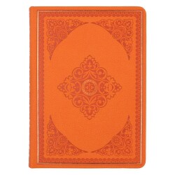 Vj Vintage Old Book Defter 12 x 17 Cm 80 Gr 128 Yap Çizgili Turuncu - 4