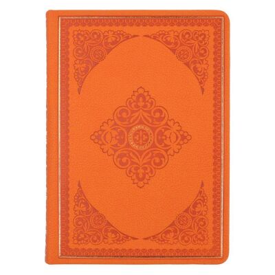 Vj Vintage Old Book Defter 12 x 17 Cm 80 Gr 128 Yap Çizgili Turuncu - 4