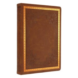 Vj Vintage Old Sketch Book Kahverengi 8699 - 1