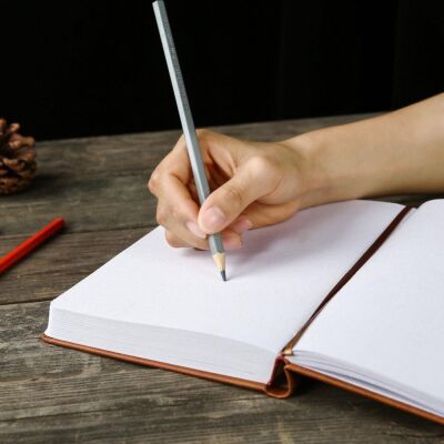 Vj Vintage Old Sketch Book Kahverengi 8699 - 2