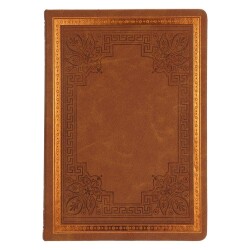 Vj Vintage Old Sketch Book Kahverengi 8699 - 5