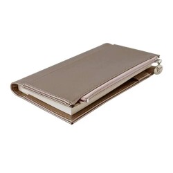 Vj Zipco Defter 9 x 16 Cm 80 Gr 96 Yap Çizgili Altın Gül Rengi 7180 - Victorias Journal