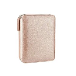 Vj Zipper Organizer Defter 10 x 14 Cm 120 Gr 80 Yap Çizgili 123-0296 Rose Gold - Victorias Journal