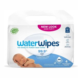 WaterWipes Bio Islak Mendil 4x60lı 240 adet - Water Wipes