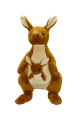 Yavrulu Peluş Kanguru 45 Cm - Neco