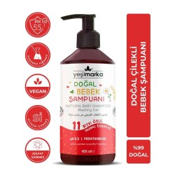 Yeşil Marka Doğal Bebek Şampuanı 400 ML Çilekli - 2