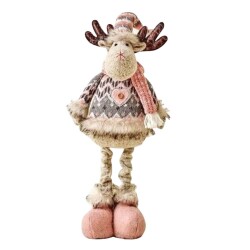 Yılbaşı Ayakları Uzayan Figür Pembe 42 Cm - Kuki