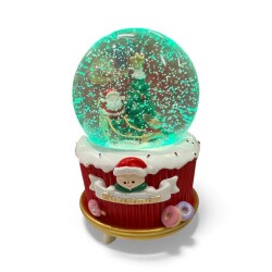 Yılbaşı Temalı Kar Küresi Geyikli Noel Babalı HDY0079 - 2