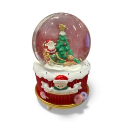 Yılbaşı Temalı Kar Küresi Geyikli Noel Babalı HDY0079 - Sparkle Season